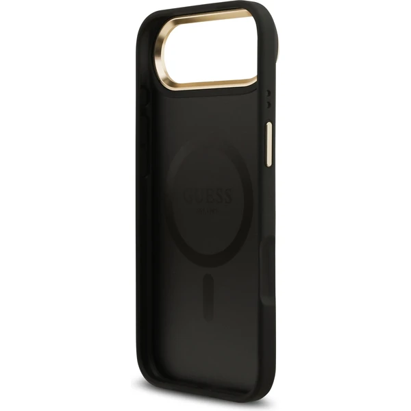 Guess PU Leather 4G Gold Frame MagSafe kryt iPhone Air čierny - Puzdra - Obrázok 729100b6f5b04ae18719736f91b641c9
