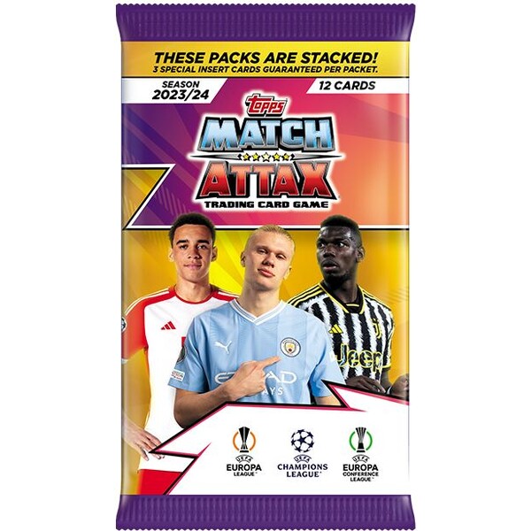 Futbalové karty Topps UEFA UCL MATCH ATTAX 23/24 - Packet