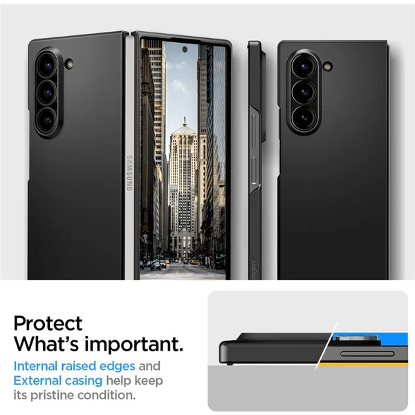 Spigen Air Skin kryt Samsung Galaxy Z Fold6 čierny - Puzdra - Obrázok 729dbbace8ca4458a1c343bf36bdf61c