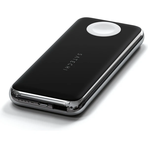 Satechi Quatro bezdrôtová powerbanka 10 000 mAh vesmírne šedá  - Powerbanky - Obrázok 72BT000501