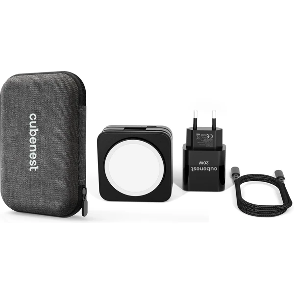 Cubenest S312 Pro 3v1 MagSafe bezdrôtová nabíjačka čierna - Nabíjačky - Obrázok 72J6000601