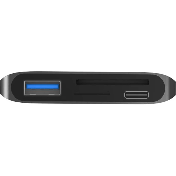 CONNECT IT CompactPRO externý USB-C húb s čítačkou kariet - USB huby - Obrázok 72JO000K01