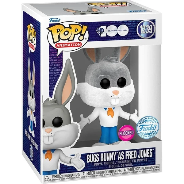 Funko POP! & Tee Box: WB100- Bugs ako Fred (Flocked) L - Darčekové sady - Obrázok 72L3000P01