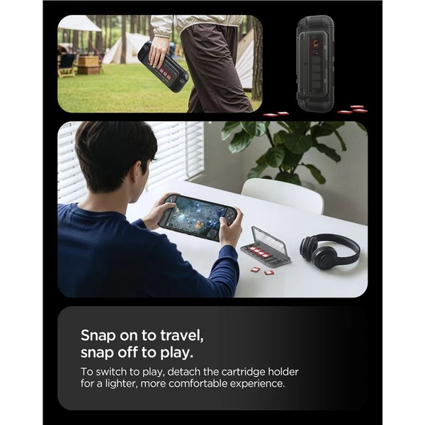Spigen Snap Switch modulárne púzdro pre Nintendo Switch 2 čierne - Puzdra - Obrázok 72a6ae5c2af54a829322c545a2576065