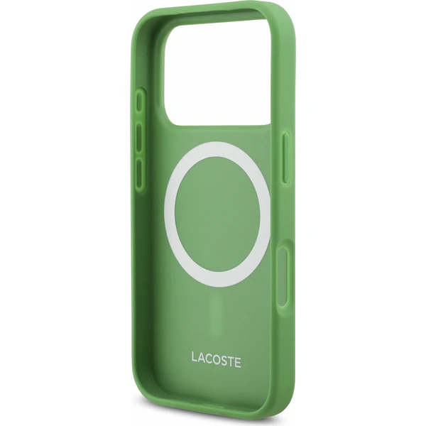 Lacoste PVC Iconic Petit Pique Metal Logo MagSafe Zadný Kryt pre iPhone 18 Pro Estragon - Puzdra - Obrázok 72af7ce84b68401fbc38e043d1bf9731