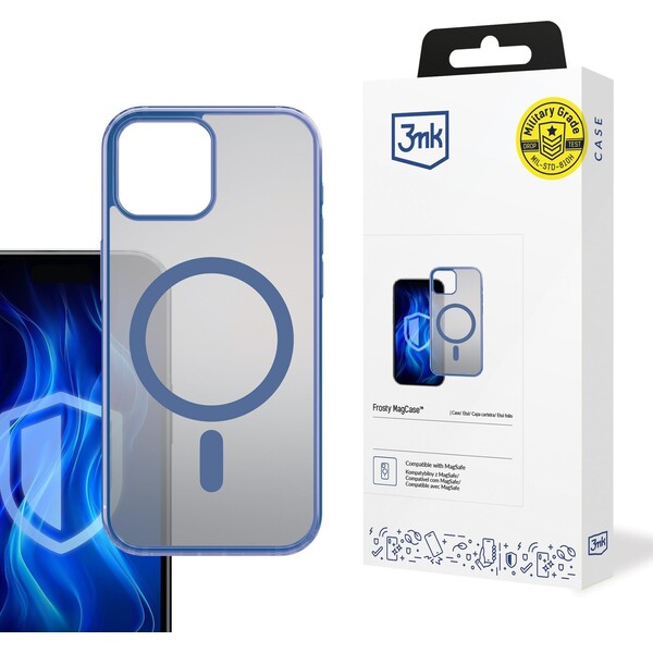 3mk Frosty MagCase kryt Apple iPhone 16E modrá