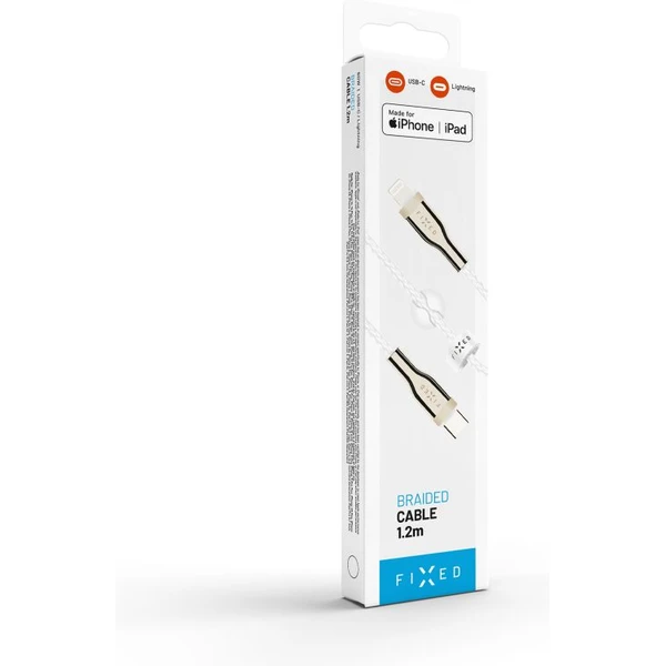 FIXED USB-C/Lightning napájací kábel 60W 1,2m biely - Káble a redukcie - Obrázok 72c4ee4049c24c42aad2d4f7dddc52c6