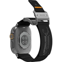 Aulumu A11 Mag Buckle Slim remienok Apple Watch 49/46/45/44/42mm Strieborná pracka/Čierny remienok - Remienky