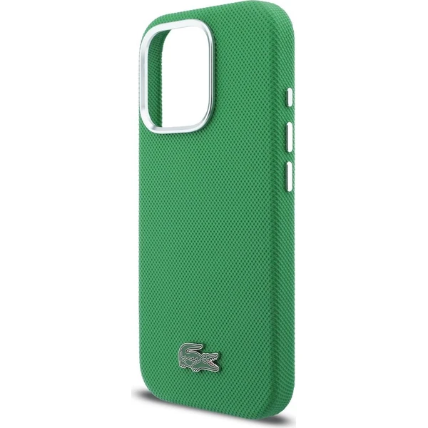 Lacoste PVC Iconic Petit Pique Metal Logo MagSafe kryt iPhone 16 Pro zelený - Puzdra - Obrázok 72e7234772634a95a0d9485771677021
