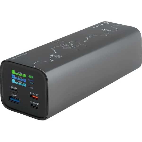 Tactical Squad Head Quarters powerbanka (1xUSB-A, 2xUSB-C) 65W 27000mAh šedá - Powerbanky - Obrázok 72f5b8e0192348b28a5824d271864e9e