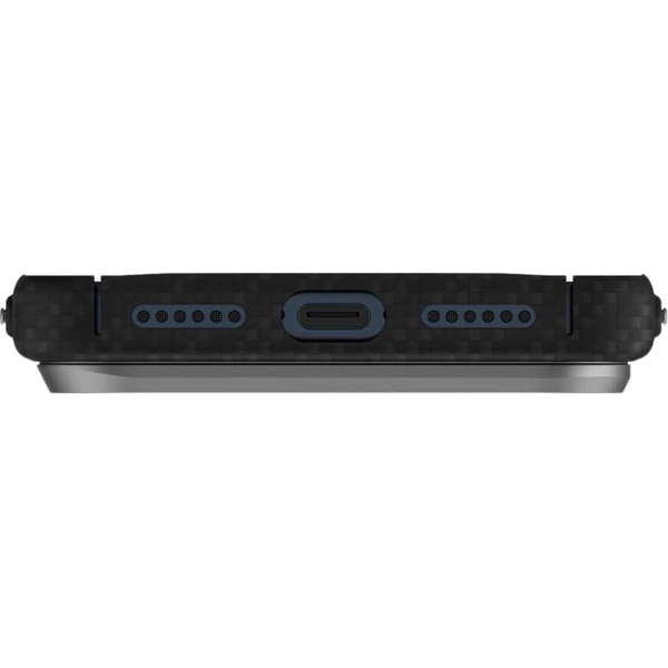 UNIQ Keva Edge MagClick MagSafe kryt iPhone 17 Pro Max Carbon Black - Puzdra - Obrázok 730082e03ba74a5b99405b8166df4172
