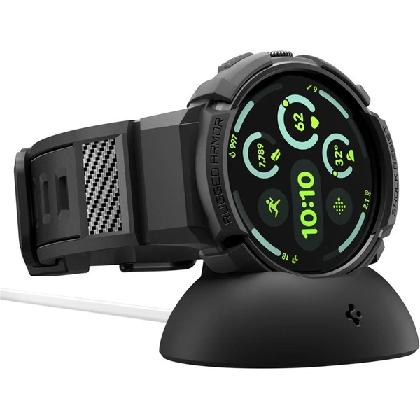 Spigen Rugged Armor Pro + Stand, matná čierna - Google Pixel Watch 5/4 45mm - Puzdra - Obrázok 73156b2bc1a9425386e3d9a43853b94a