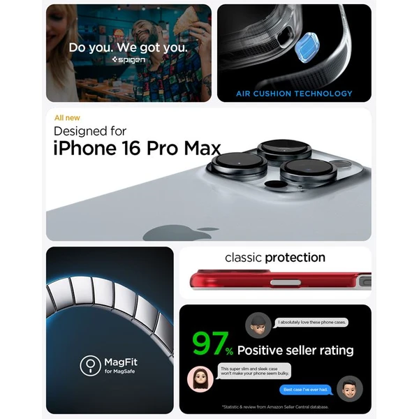 Spigen Classic C1 MagSafe kryt iPhone 16 Pro Max ruby - Puzdra - Obrázok 7317cee6c7224064a71823dcb4658329
