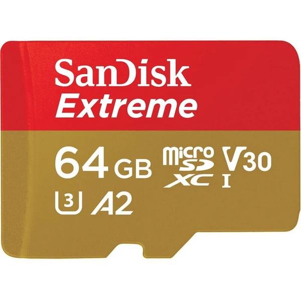 SanDisk Extreme Action Cams a Drony microSDXC 64GB + SD adaptér - Pamäťové karty - Hlavný obrázok