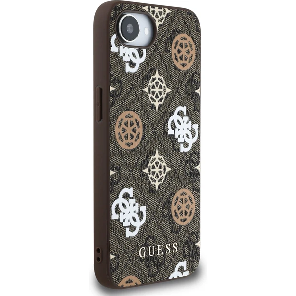 Guess PU 4G Peony MagSafe kryt iPhone 17e/16e hnedý - Puzdra - Obrázok 73360a5f47ff45029ccab413b4f807cb