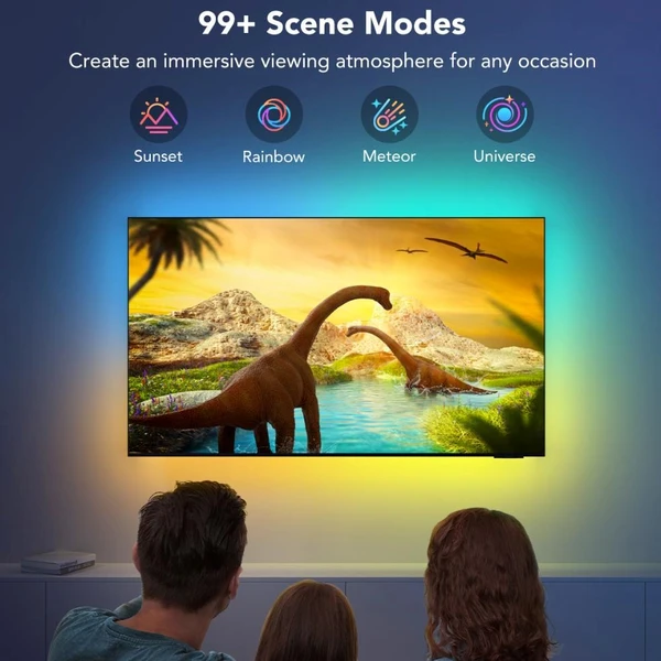 Govee TV 40-50" SMART LED podsvietenie RGBIC - Inteligentné osvetlenie - Obrázok 733ce31c0afc426686b074669a592c53