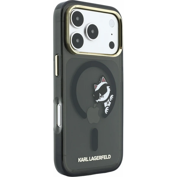 Karl Lagerfeld IML Choupette Peekaboo Magsafe Zadný Kryt pre iPhone 18 Pro Black - Puzdra - Obrázok 73478f4815cf4b21823e0f0140a00b54