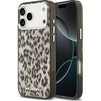 Karl Lagerfeld IML Leopard MagSafe Zadný Kryt pre iPhone 17 Pro Max hnedý - Puzdra
