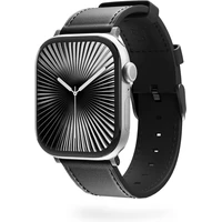 iWant Leather remienok pre Apple Watch 49/46/45/44/42mm čierny - Remienky