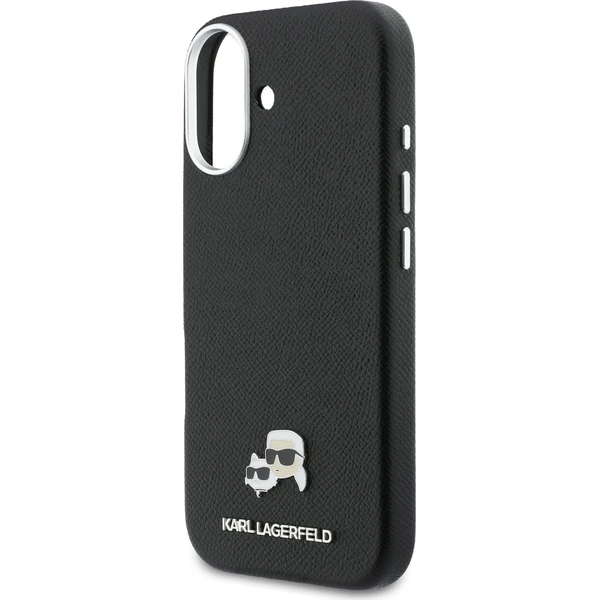 Karl Lagerfeld PU Karl a Choupette Headš Piny MagSafe kryt iPhone 17 čierny - Puzdra - Obrázok 736f204f2a274d8c81103143b77b5d6a
