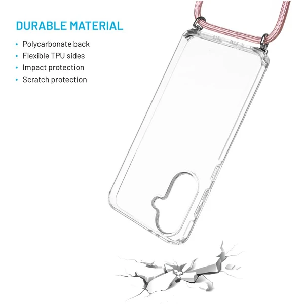 FIXED Pure Neck kryt s ružovou šnúrkou na krk pre Samsung Galaxy A36 5G/A56 5G - Puzdra - Obrázok 738705e9f42f4cfcaaa2e8ed21739b0a