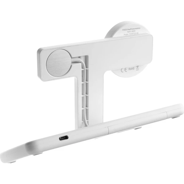 FIXED MagPowerstation 3v1 bezdrôtový nabíjačka s MagSafe biela - Nabíjačky - Obrázok 738V600301