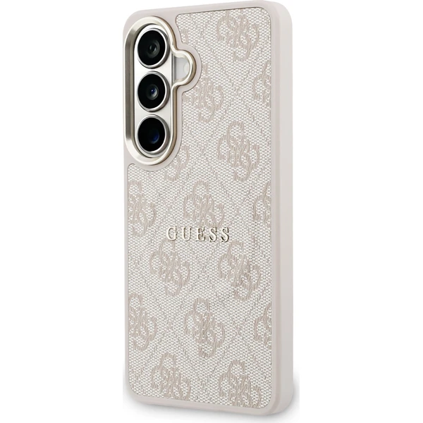 Guess PU Leather 4G Gold Frame Magnetický kryt Samsung Galaxy S26+ ružový - Puzdra - Obrázok 739469234bd845f4b18916893d5693c6