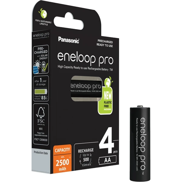 Panasonic Eneloop PRO AA nabíjacia batéria 2500 mAh (4ks) - Batérie - Hlavný obrázok