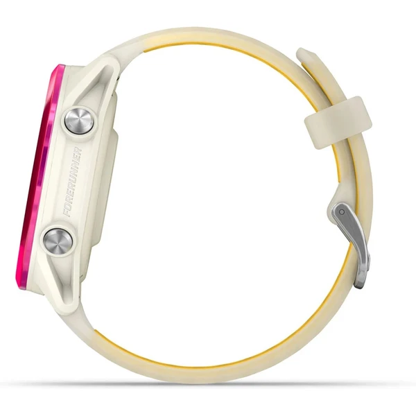 Garmin Forerunner 570 42 mm ružová hliníková luneta s bielo-žltým polopriehľadným remienkom - Inteligentné hodinky - Obrázok 73HF000P01