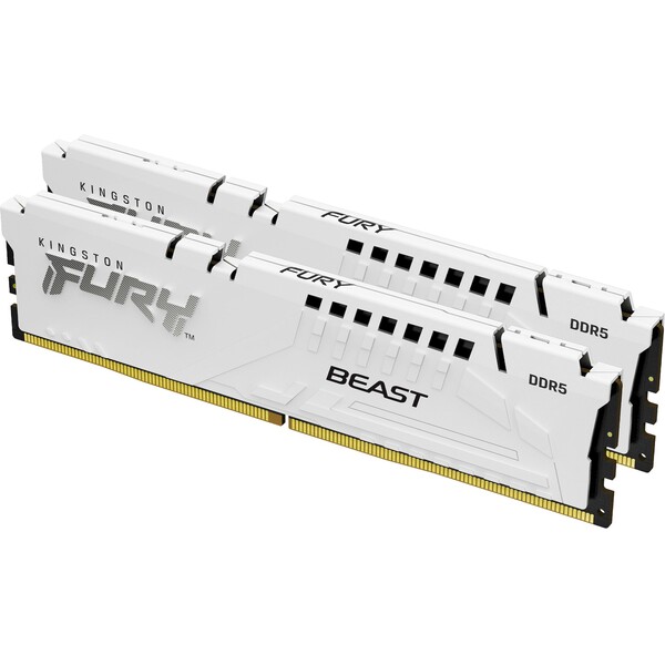 Kingston FURY Beast White DDR5 32GB 6400MHz CL32 DIMM (2x16GB) EXPO/XMP