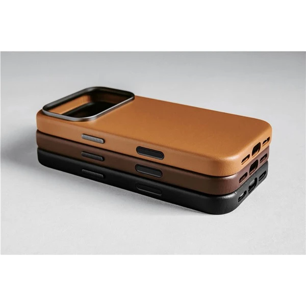 Nomad Traditional Leather Case MagSafe kožený kryt iPhone 17 Pro Black - Puzdra - Obrázok 73c84544e8984c7499d74195f5651ffb