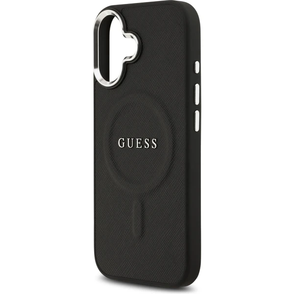 Guess PU Saffiano MagSafe kryt iPhone 17 čierny - Puzdra - Obrázok 73d1fa3b90eb46b0a86246f998df68cd
