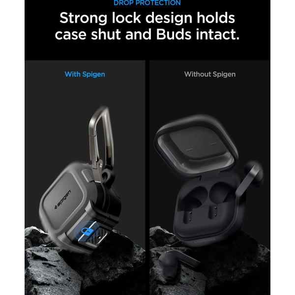 Spigen Lock Fit puzdro Samsung Galaxy Buds4 Pro/Buds4 matná čierna - Puzdra - Obrázok 73e8496a83794c7b8ff9f36e1c0a8f7b
