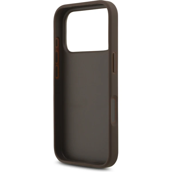 Guess PU 4G Metal Logo Strap kryt iPhone 17 Pro hnedý - Puzdra - Obrázok 73e88588a8d246ae8134d7c572bdbb8e
