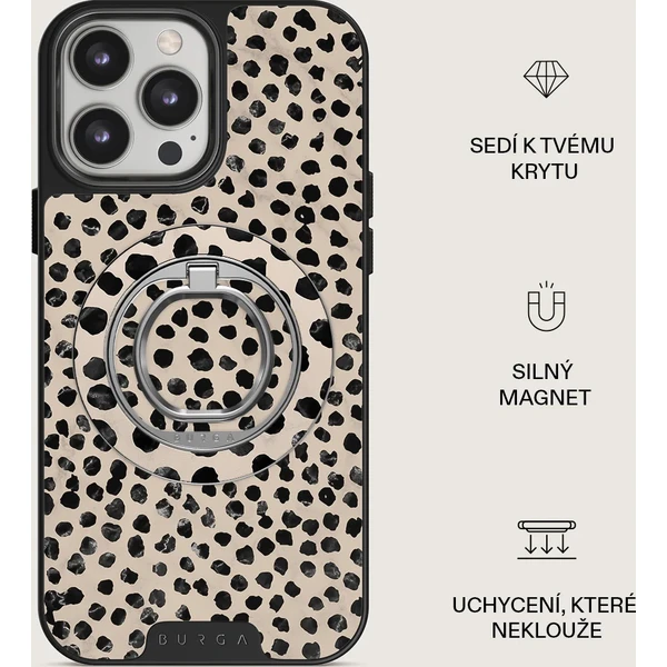 Burga Magnetic Ring držiak Almond Latte strieborný - Držiaky - Obrázok 7403cdab3e174dbd811d5caac8af2c9a