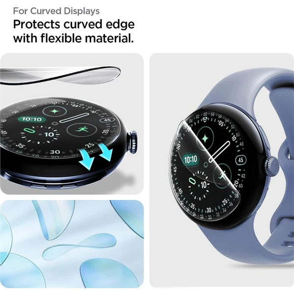 Spigen Eliteshield EZ Fit 2 Pack ochranná fólia Google Pixel Watch 4 (45mm) - Ochranné fólie a sklo - Obrázok 742ae7ff2d114db3966c8bfafa0f28ef