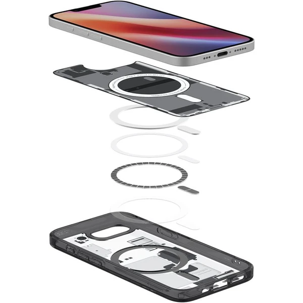 Spigen Ultra Hybrid MagSafe kryt iPhone 17e/16e zero one black - Puzdra - Obrázok 74552d75824743a9a87de8d3c97b3f43