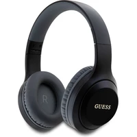 Guess Classic Silver Logo Bluetooth bezdrôtové slúchadlá čierna - Slúchadlá