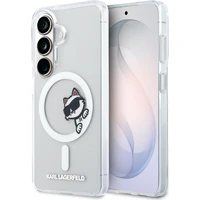 Karl Lagerfeld IML Choupette Peekaboo Logo Magnetický kryt Samsung Galaxy S26 priehľadný - Puzdra