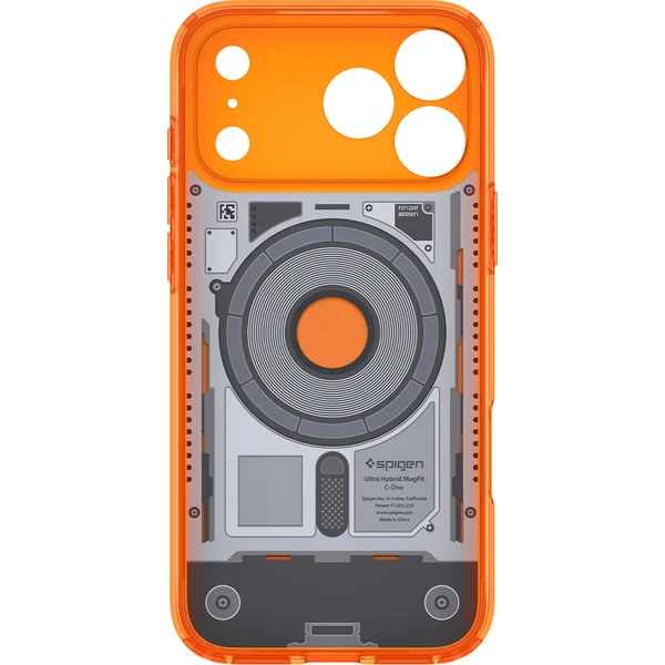 Spigen Ultra Hybrid MagSafe kryt iPhone 18 Pro/17 Pro c-one tangerine - Puzdra - Obrázok 74827b3a28374c39a336866f839f096d