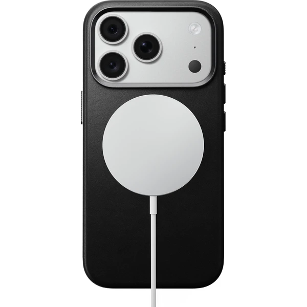 Nomad Traditional Leather MagSafe kožený kryt iPhone 17 Pro/18 Pro Black - Puzdra - Obrázok 7495e89ffbd64dbaa0e6e635aec12b0d