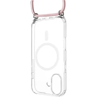 FIXED MagPure Neck kryt s ružovou šnúrkou na krk pre Apple iPhone 17 - Puzdra