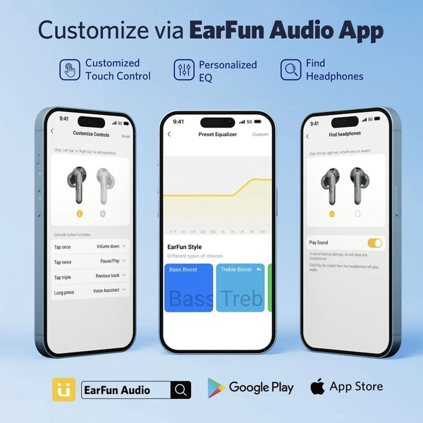 EarFun Air 2 bezdrôtové slúchadlá TW210B TWS čierna - Slúchadlá - Obrázok 74B2000J01
