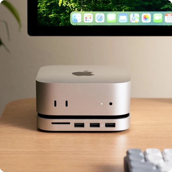 Satechi Mac Mini M4 Stand & Hub s SSD Enclosure biely - USB huby - Obrázok 74BF000O01