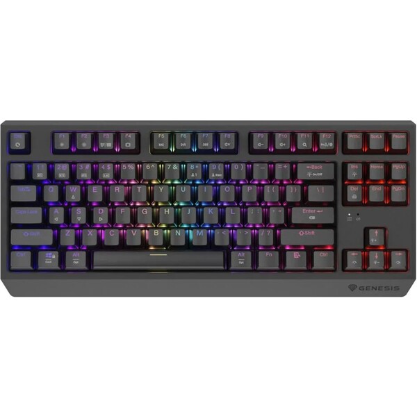 Genesis THOR 230 TKL RGB bezdrôtová mechanická klávesnica čierna Outemu Red
