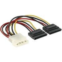 PremiumCord napájací kábel k HDD 5,25 Molex - 2x SATA - Káble a redukcie
