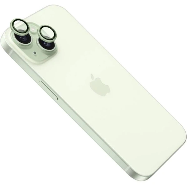 FIXED Camera Glass ochranné sklá Apple iPhone 15/15 Plus svetlo zelená - Ochranné fólie a sklo - Hlavný obrázok