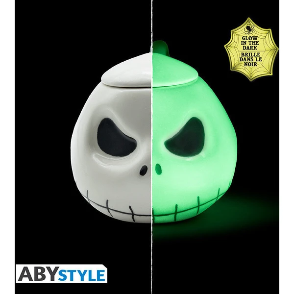 3D hrnček Abysse Corp Nightmare Before Christmas - Jack (svietiace v tme) 350 ml - Hrnčeky - Obrázok 74YK000K01