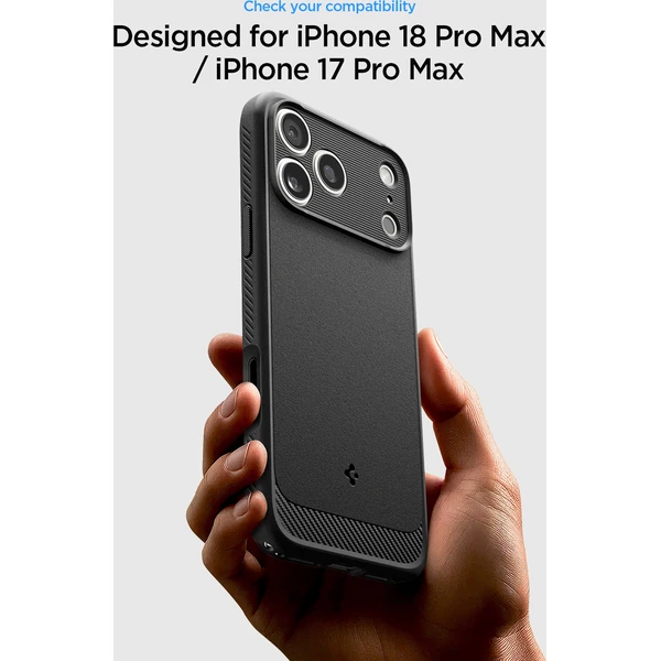 Spigen Rugged Armor MagSafe kryt iPhone 18 Pro Max/17 Pro Max matná čierna - Puzdra - Obrázok 74a3462b932a417e9d80a6e8c8704bfc