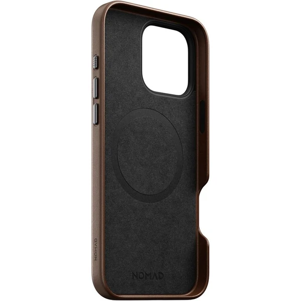Nomad Traditional Leather Case MagSafe kryt iPhone 16 Pro Max hnedý - Puzdra - Obrázok 74caac5b7ab5477b9cf3658b6b3853ab